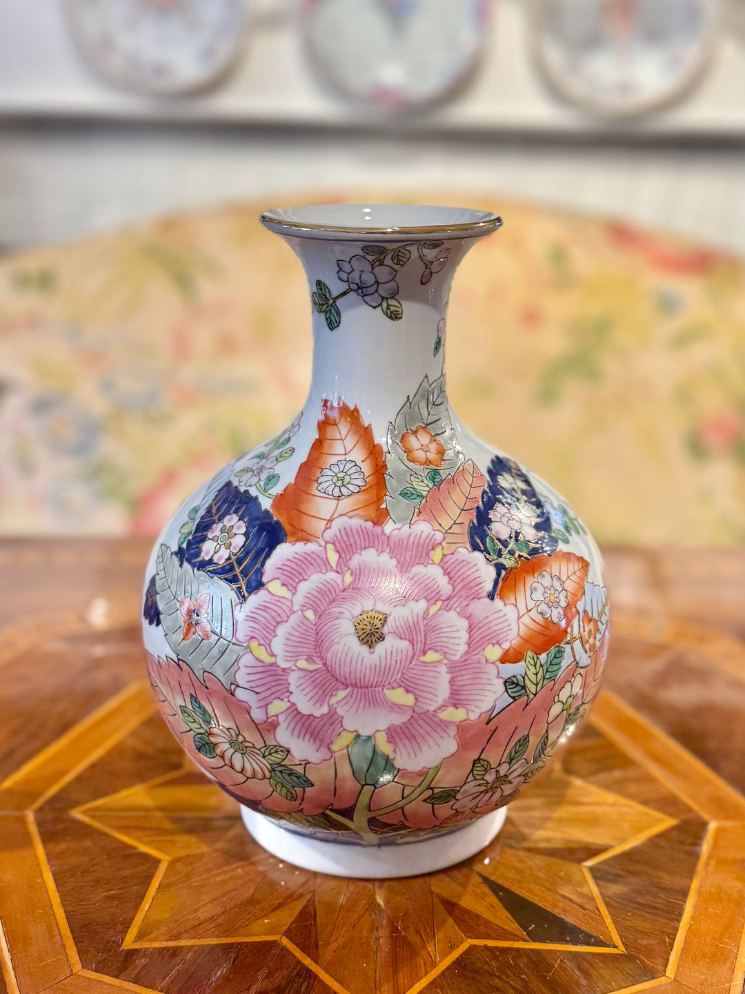 tobacco leaf vase Vintage Tobacco Leaf Vase – Heritage Home Furnishings