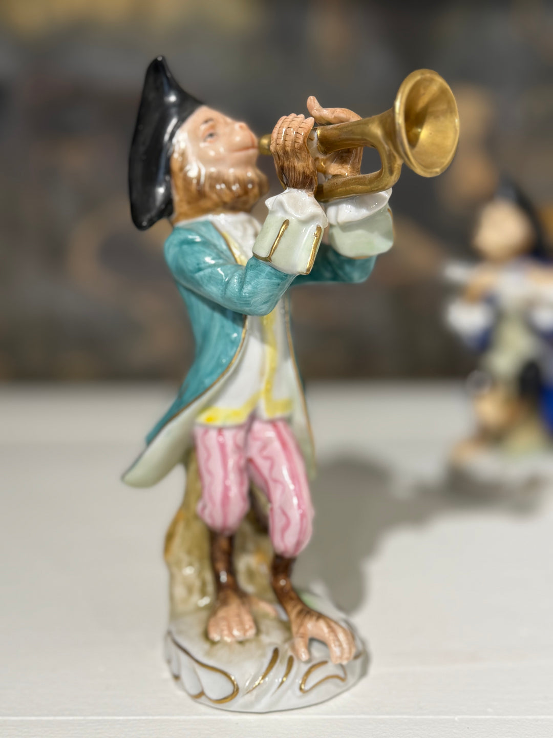 mone様 Royal Handbemalt “Monkey Band” Porcelain Figurine 7 Piece Set