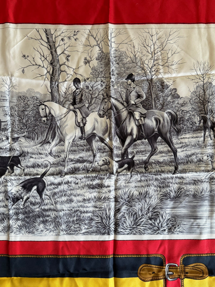 Vintage Polo Ralph Lauren Silk Scarf, Fox Hunt – Heritage Home